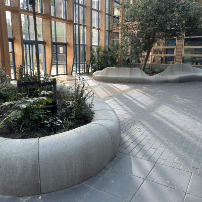Seating elements for Family Center De Kikker in Amsterdam